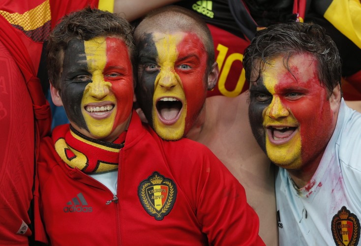 Kibice reprezentacji Belgii naprawdę mają 'diabelską' fantazję