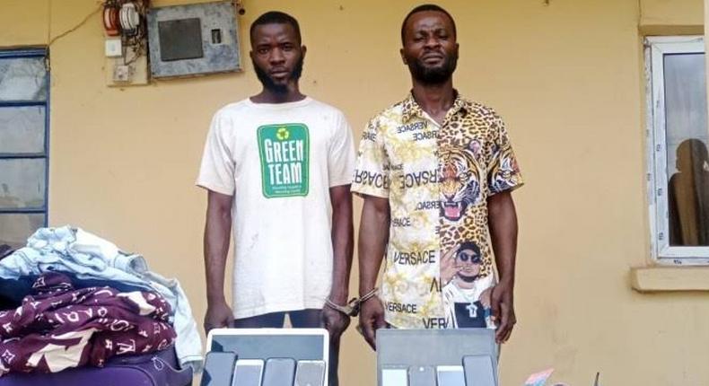 Police recover stolen cash, laptops from ex-convicts