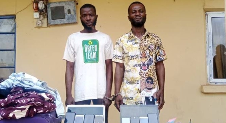 Police recover stolen cash, laptops from ex-convicts