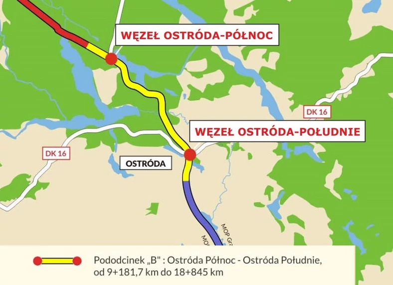 Ostróda Płn - Ostróda Płd S7