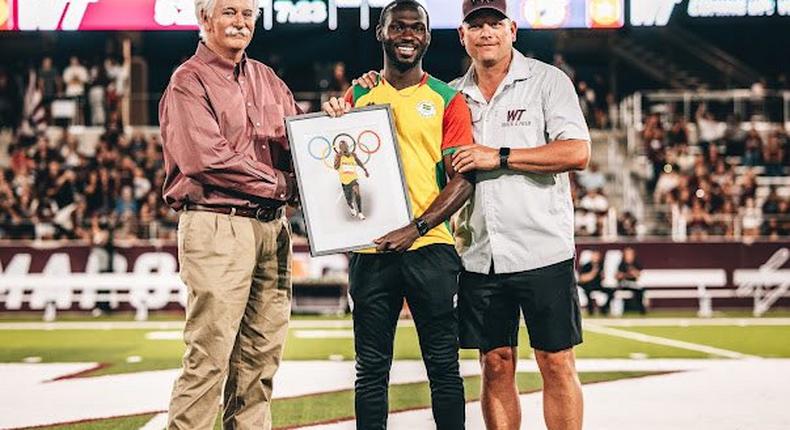 Benjamin Azamati: Ghanaian Olympian honoured by West Texas University 