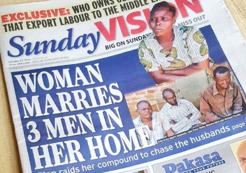 Pastor’s daughter marries 3 men, keeps them in the same house and draws sex roster for them