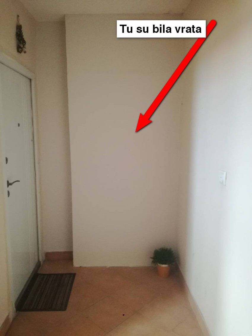 Tu su nekad bila ulazna vrata u stan