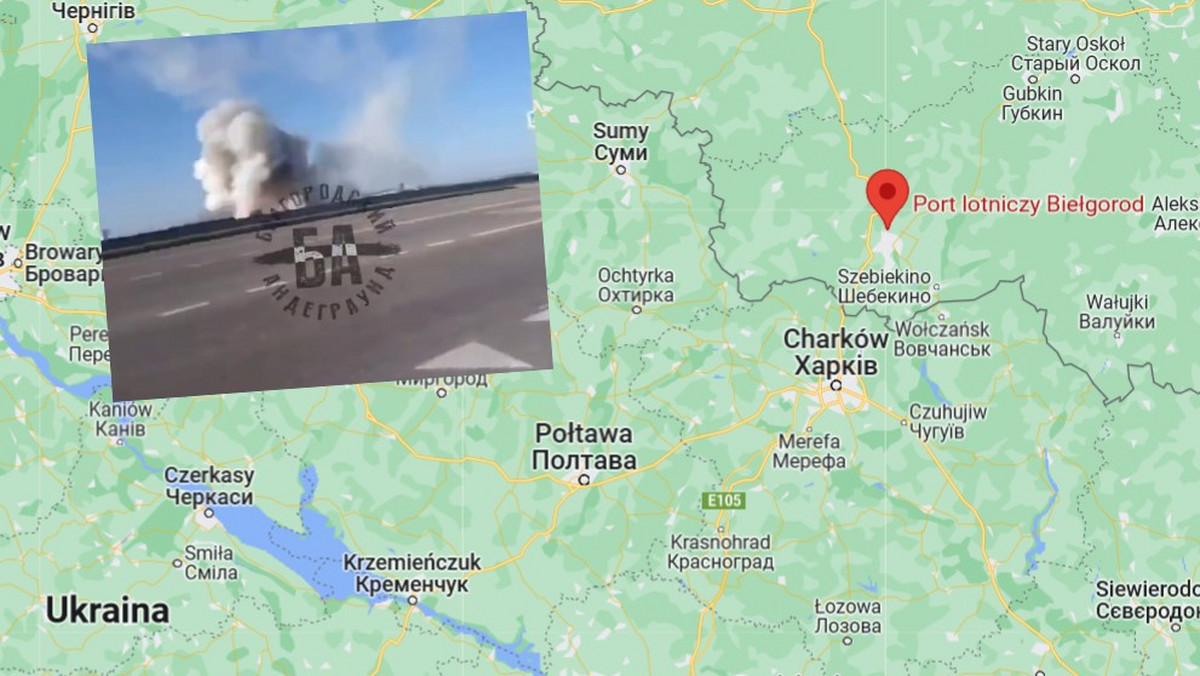 Kilkanaście eksplozji w rejonie lotniska w rosyjskim Biełgorodzie [WIDEO]