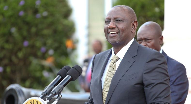 President William Ruto making addressing the nation at State House on September 27, 2022