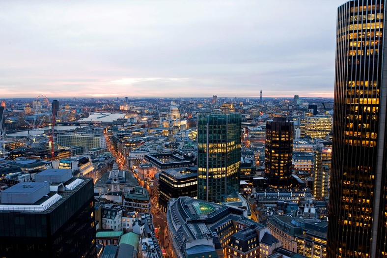 Panorama Londynu. Fot. Bloomberg