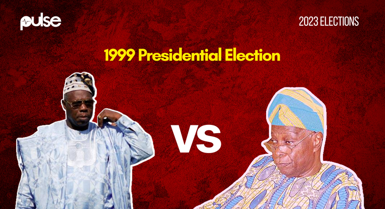 Olusegun Obasanjo and Olu Falae contested in the 1999 presidential election