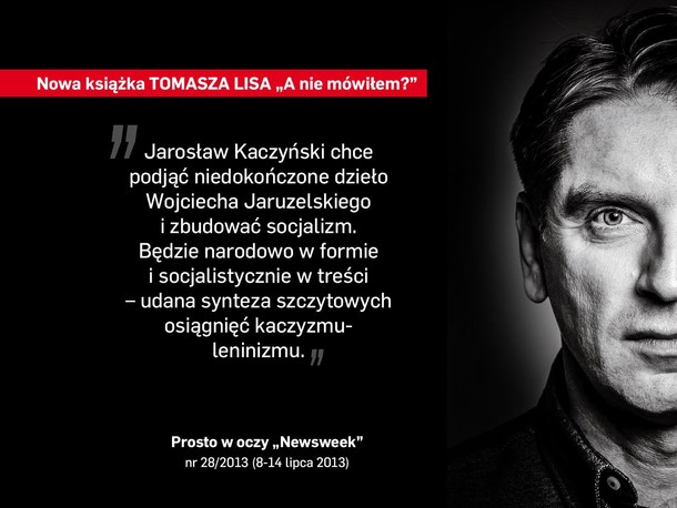 „A nie mówiłem Nowa książka Tomasza Lisa 