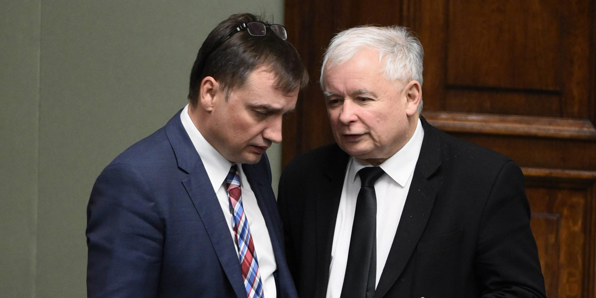 Zbigniew Ziobro i Jarosław Kaczyński