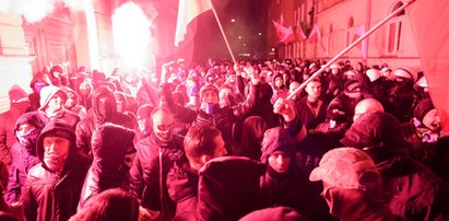 Manifestacja w centrum Poznania. Na ulicy policja