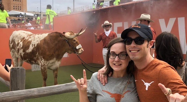 Jules Rogers and her husband, Marshall, moved to Texas in 2018.Courtesy of Jules Rogers