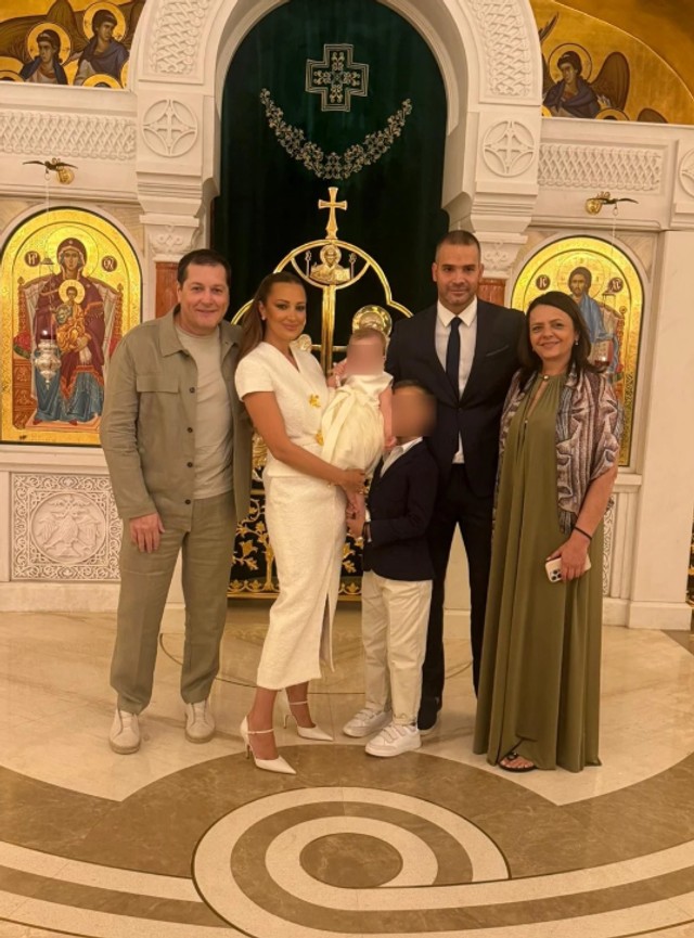 Aleksandra Prijović i Filip Živojinović, krštenje ćerke