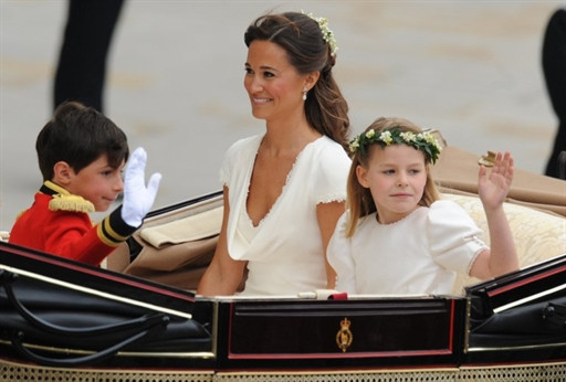 Dzieci na ślubie pary książęcej