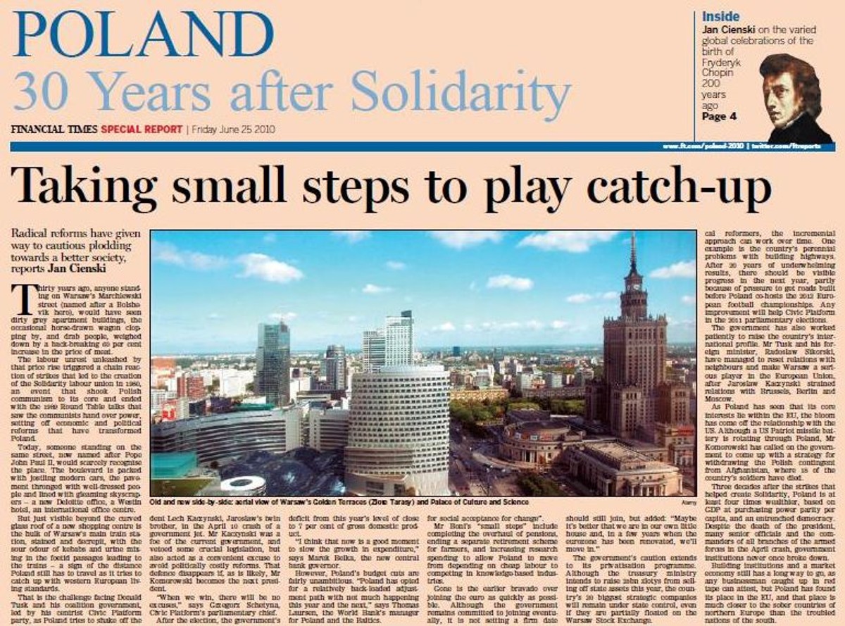 "Financial Times": Jak kryzys ominął Polskę