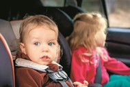 small children in the car