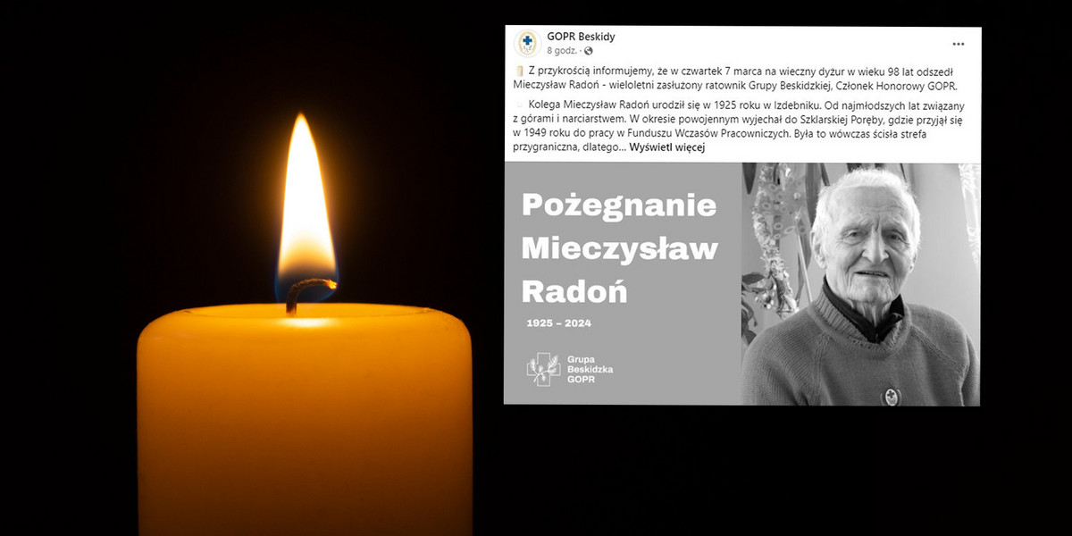 Pan Mieczysław zawsze z wielkim oddaniem ratował ludzi w górach. Zmarł w wieku 98 lat. 