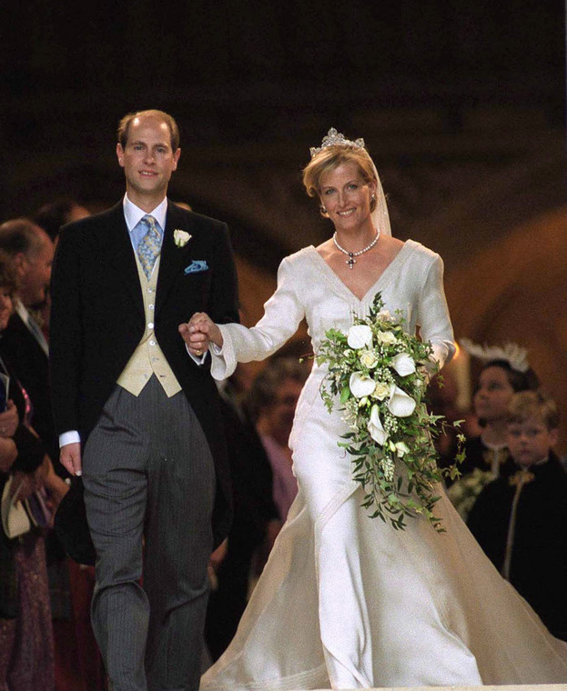 Ślub księcia Edwarda i Sophie Rhys-Jones w 1999 r. / Getty Images