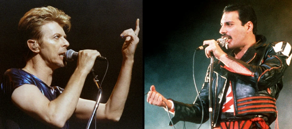 Dejvid Bouvi i Fredi Merkjuri