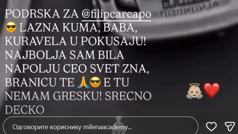 Kačavenda se javno obratila Caru pred početak Elite 10: Ima važnu poruku