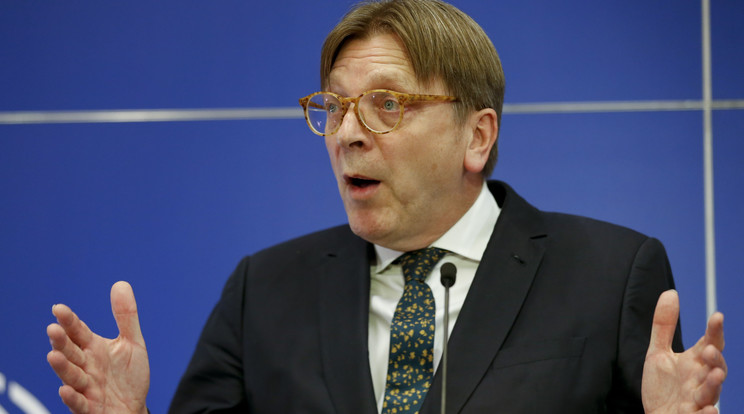 Guy Verhofstadt belga EP-képviselő kiakadt Orbán Viktor kijelentése miatt / Fotó: Northfoto