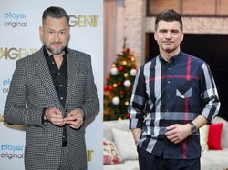 "Żeby ukrócić wszelkie spekulacje..." Odziany w róż Marcin Prokop nabija się z Tomasza Kammela