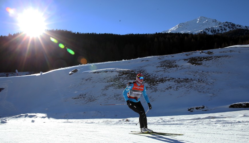 Justyna Kowalczyk podczas treningu w Val Mustair