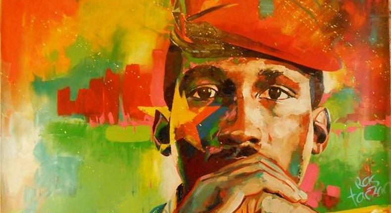 A portrait of Thomas Sankara