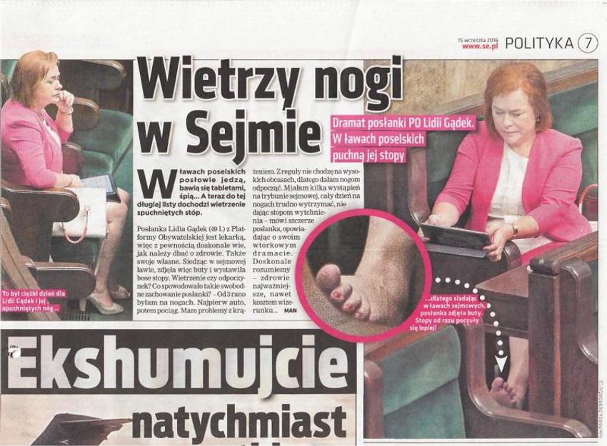 Poslanica Lidija Gondek "provetrava noge"