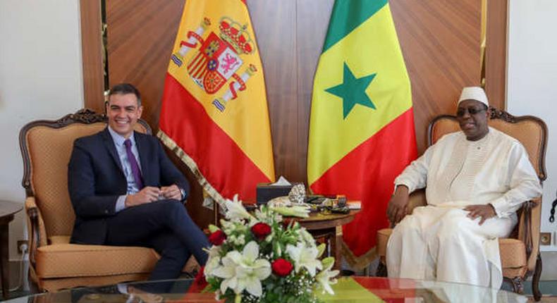 Macky Sall reçoit Pedro Sànchez au palais