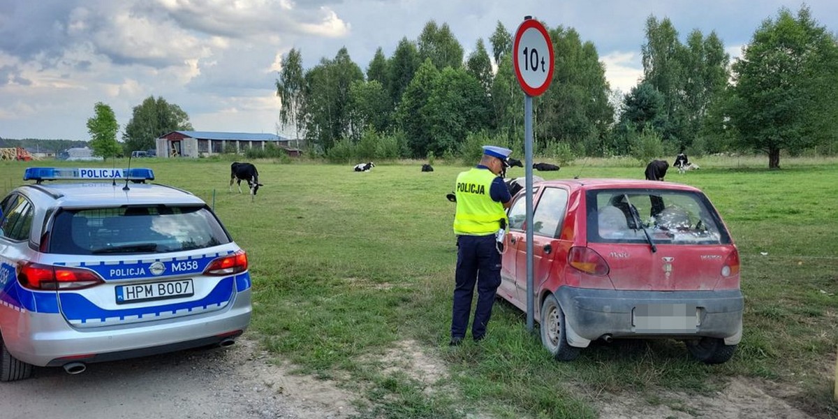 Bielsk Podlaski. Policyjny pościg za 11-letnim kierowcą.