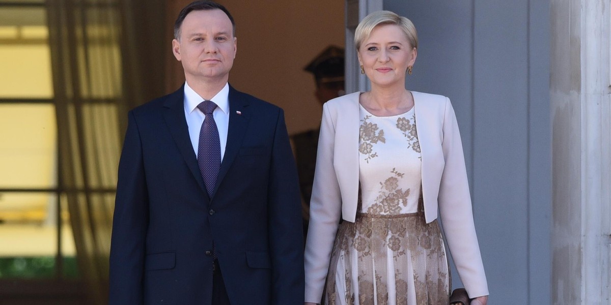 Prezydent Andrzej Duda z małżonką Agatą Kornhauser-Dudą 