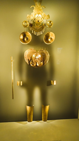 Jeden z eksponatów w muzeum złota w Bogocie