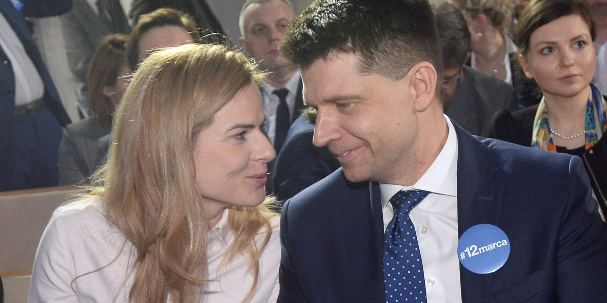 Joanna Mihułka (wówczas Schmidt) i Ryszard Petru.