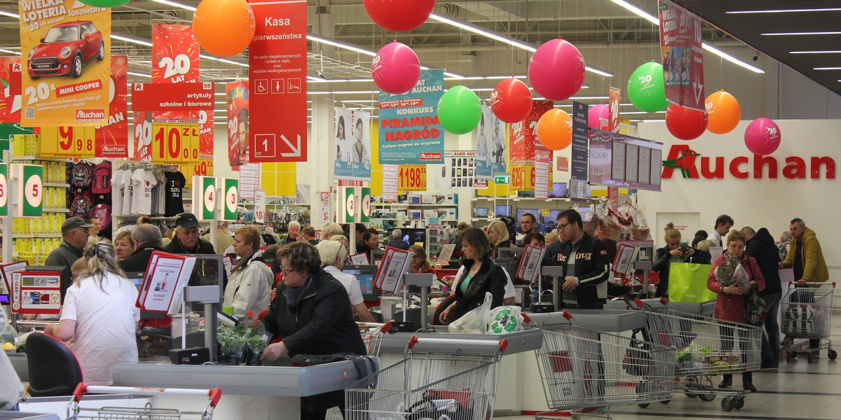 WIELKIE OTWARCIE HIPERMARKETU AUCHAN W JELENIEJ GORZE