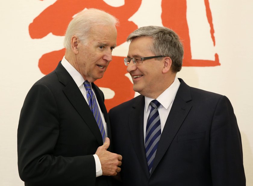 Joe Biden i Bronisław Komorowski