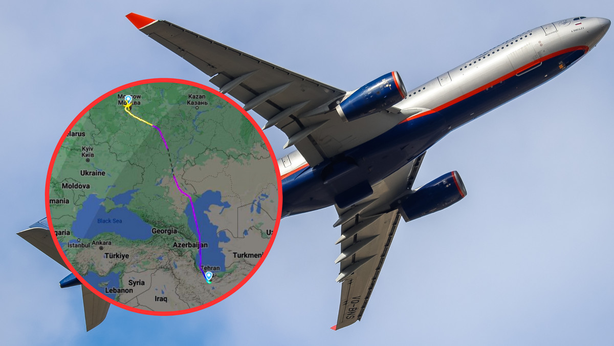 Rosjanie miotają się w sieci sankcji. Tam Aerofłot naprawia samolot