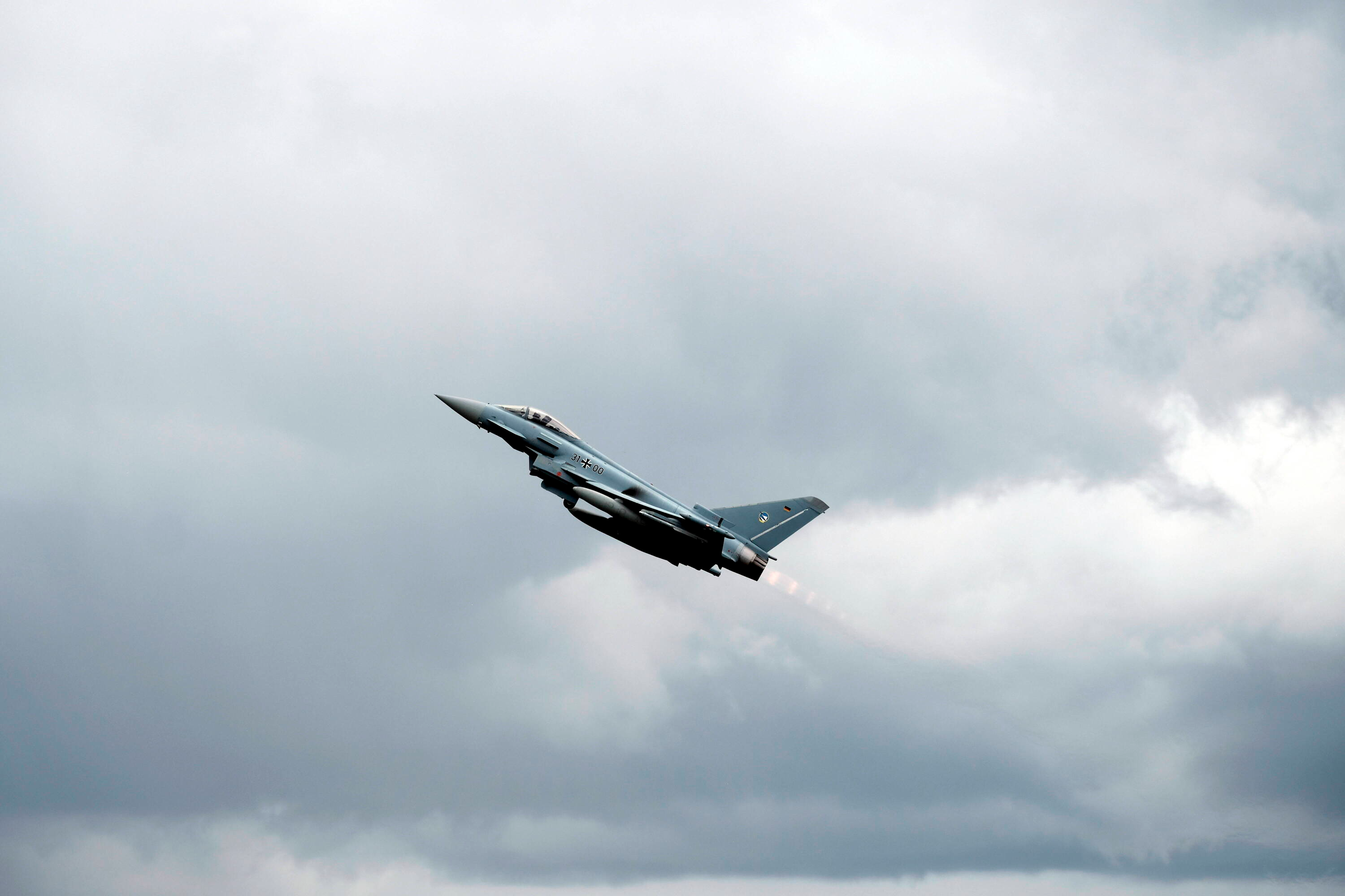 Odpowiedź na Rosję: Niemieckie myśliwce patrolują polskie niebo