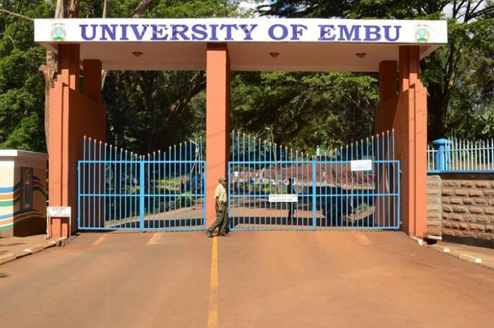 Main entrance to the University of Embu 