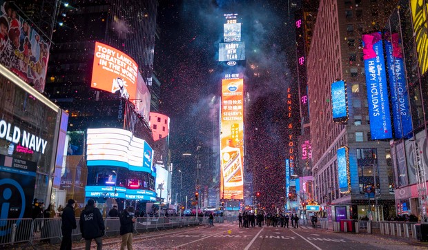 Tajms skver, Njujor, Nova godina