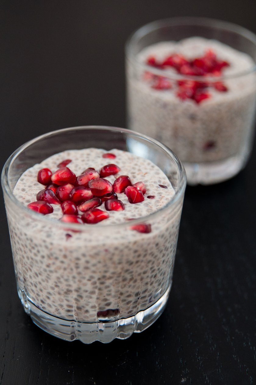 Pudding chia z truskawkami