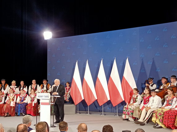 Wizyta prezesa PiS Jarosława Kaczyńskiego w Nowym Targu 3 września 2022 r. 