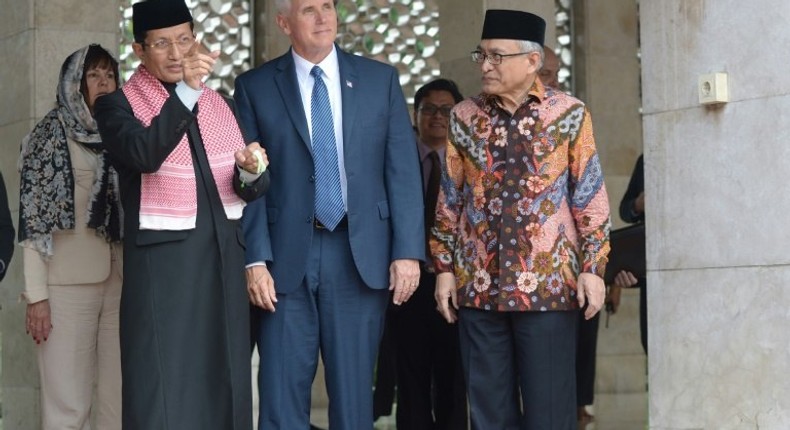 US Vice President Mike Pence's visit to Indonesia represents the most high-profile outreach to Muslims by the Donald Trump administration since the brash billionaire came to office