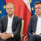 Przewodniczący PO Donald Tusk i lider Polski 2050 Szymon Hołownia