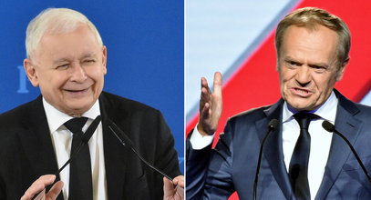 Kaczyński i Tusk prawie otrą się o siebie. Razem ruszają w Polskę