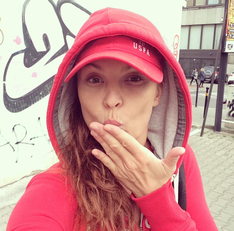 Herečka Elena Podzámska.