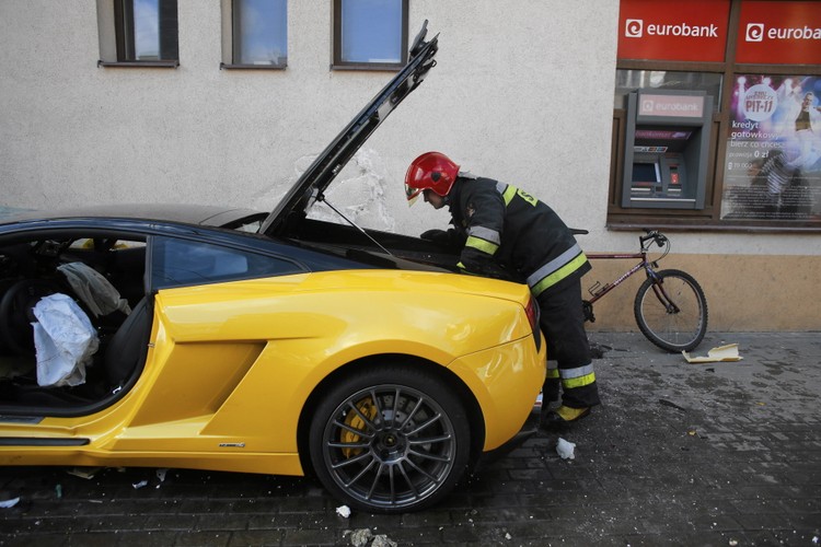 Lamborghini gallardo rozbite w Sopocie
