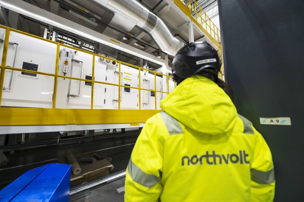 Piec anodowy w zakładzie Northvolt Ett AB w Skelleftea w Szwecji
