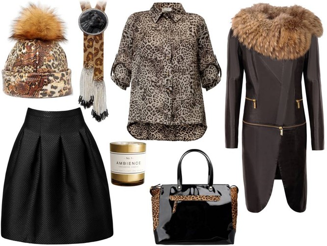 Bluzka, spódnica- Tova/tova.com.pl, płaszcz, torebka - Boca/boca.pl, czapka - Avanti /avanti-konieczko.com, kolia – Cartier/Cartier.com.