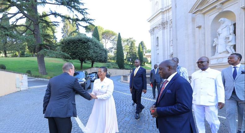 Anita Among in Vatican