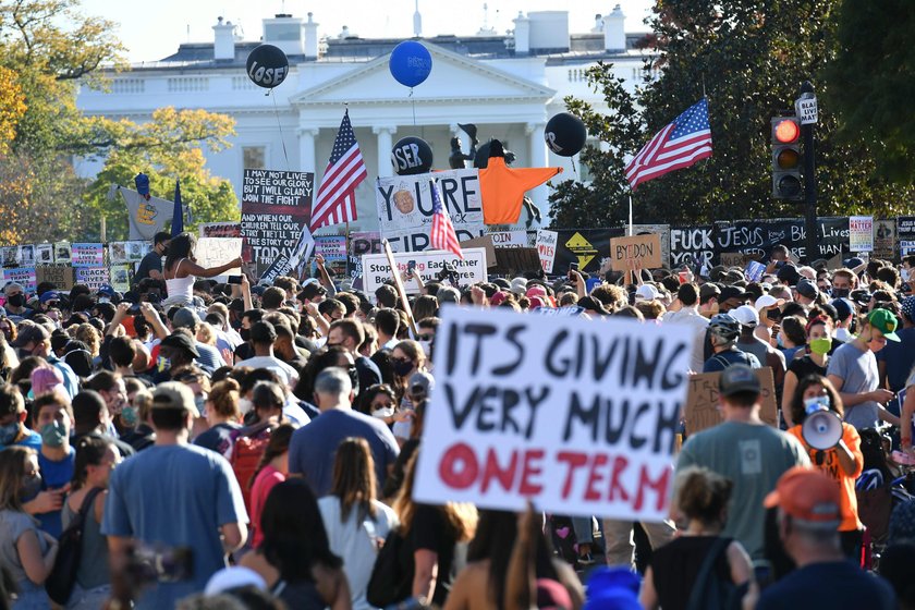 Wybory prezydenckie w USA. Ludzie wyszli na ulicę